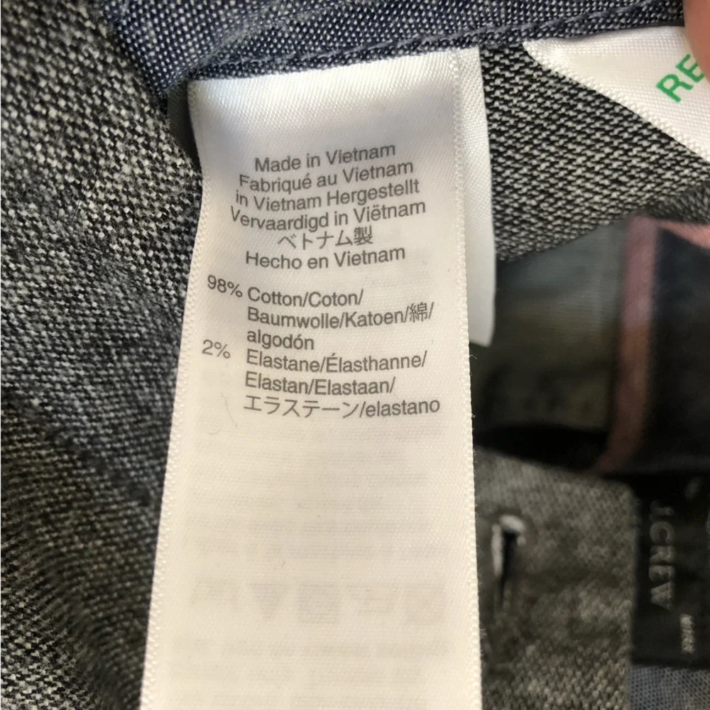 J. CREW Trousers Size 31/30 Cotton Stretch 770 Stretch Career Preppy